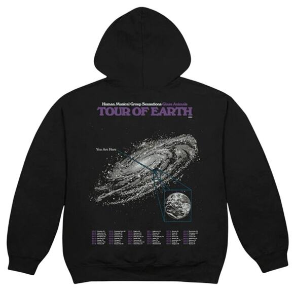 GLASS ANIMALS I Love You So F***ing Much 2024 Tour Hoodie Size S New w/o Tag - Picture 2 of 7